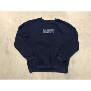 Taylor Swift The Eras Tour Sweatshirt Adult XXL Navy Long Sleeve Pull Over